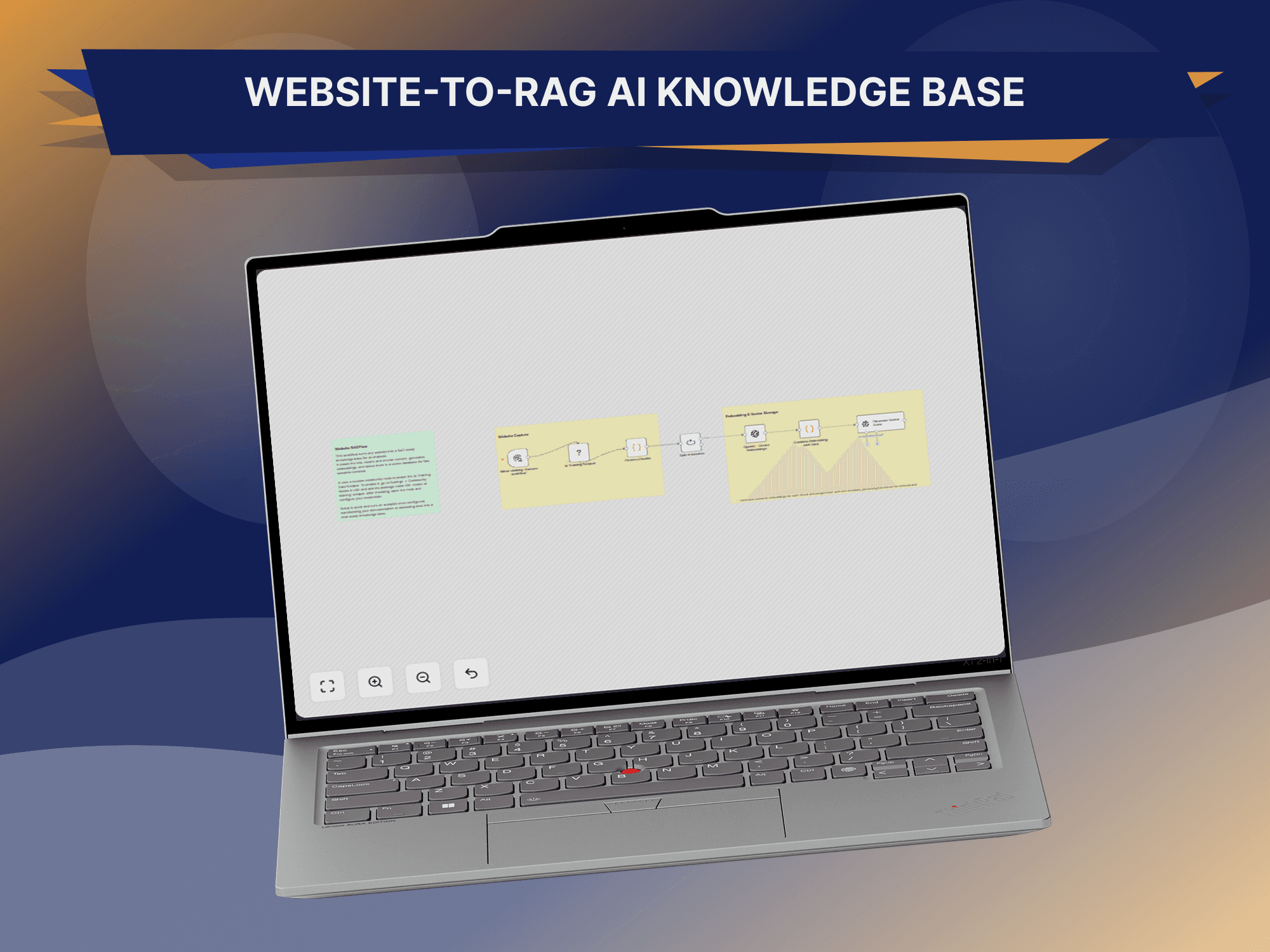 Website-to-RAG AI Knowledge Base — an n8n pipeline by GitzTech that crawls a website and embeds its content into Pinecone as a semantic-search-ready AI knowledge base.
